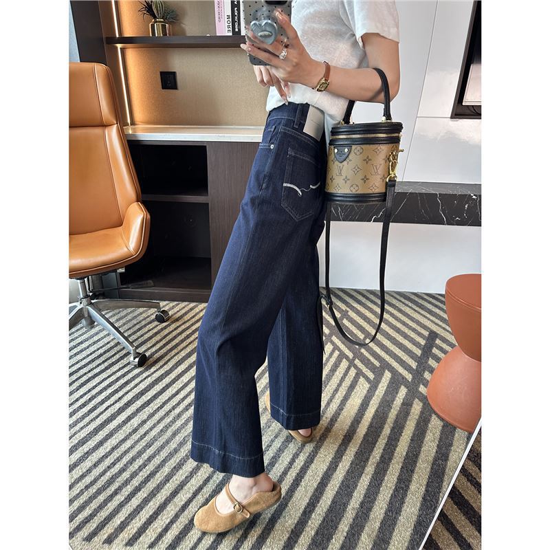 Get the Cartoon-Leg Look! Gold Label Stretchy Cropped Loose Straight-Leg Jeans for Women, Summer Thin High-Waisted Slimming Pants Get the Cartoon-Leg Look! Gold Label Stretchy Cropped Loose Straight-Leg Jeans for Women, Summer Thin High-Waisted Slimming Pants