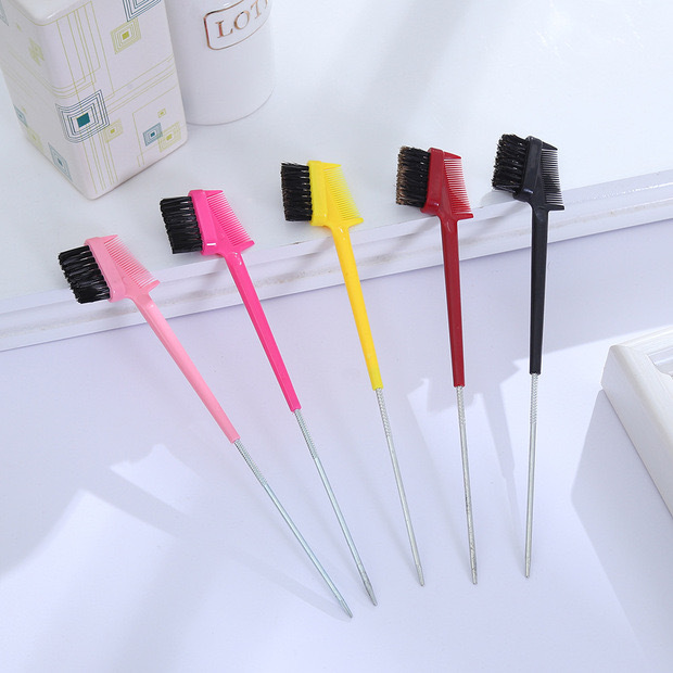 Cross-border soft eyebrow brush double-headed multifunctional eyebrow brush broken hair styling comb universal makeup tool in stock