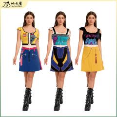韩国女团cos服舞台演出服COS韩流女团K-POP猎魔女团鲁米连衣裙女