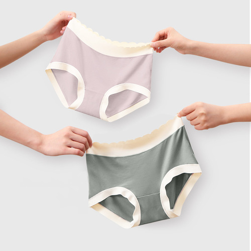 Customized cotton modal underwear women's seamless mid-waist boxer briefs autumn and winter pure cotton antibacterial crotch large size tummy control for women