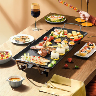 Household Electric Barbecue Grill Barbecue Skewers Machine Korean Electric Grill Non-Stick Teppanyaki Rack Multi-Functional Grilled Fish Stove