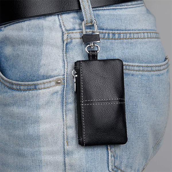 Jiameda manufacturers leather coin purse household leather car key cover layer cowhide car key bag wholesale
