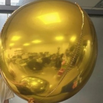 Globo de película de aluminio versión 4D, globo esférico cúbico de 32 pulgadas, caja de regalo de Navidad, globo de decoración de Año Nuevo image 22