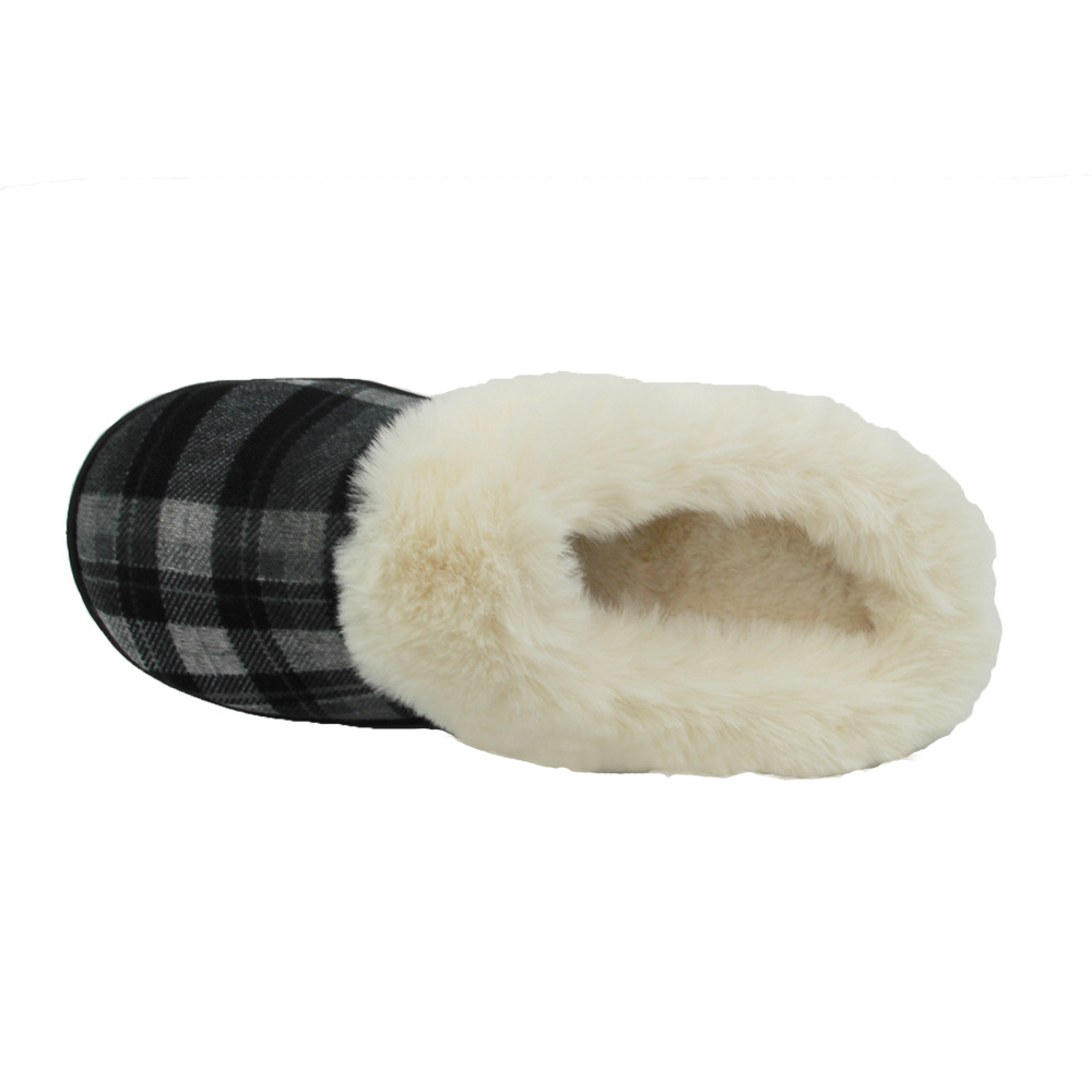 Unisex Casual Plaid Round Toe Cotton Slippers display picture 10