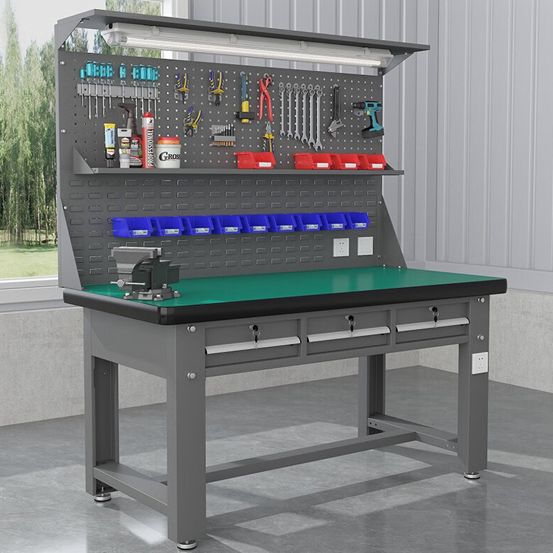 重型作台钳工不锈钢操工作台车间防静电维修桌质检维修桌模具装配