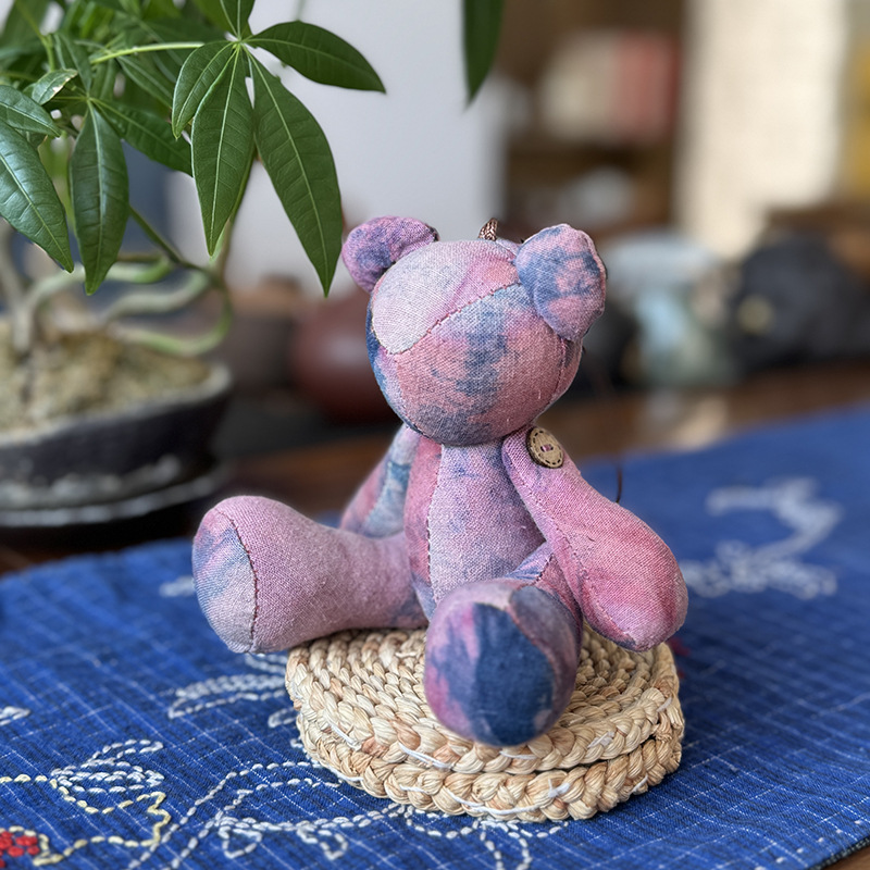 Nuevo oso muñeca muñeca Lu bordado tela de mosaico bolsas de juguete para niños productos acabados colgantes adornos de dibujos animados para el hogar oso