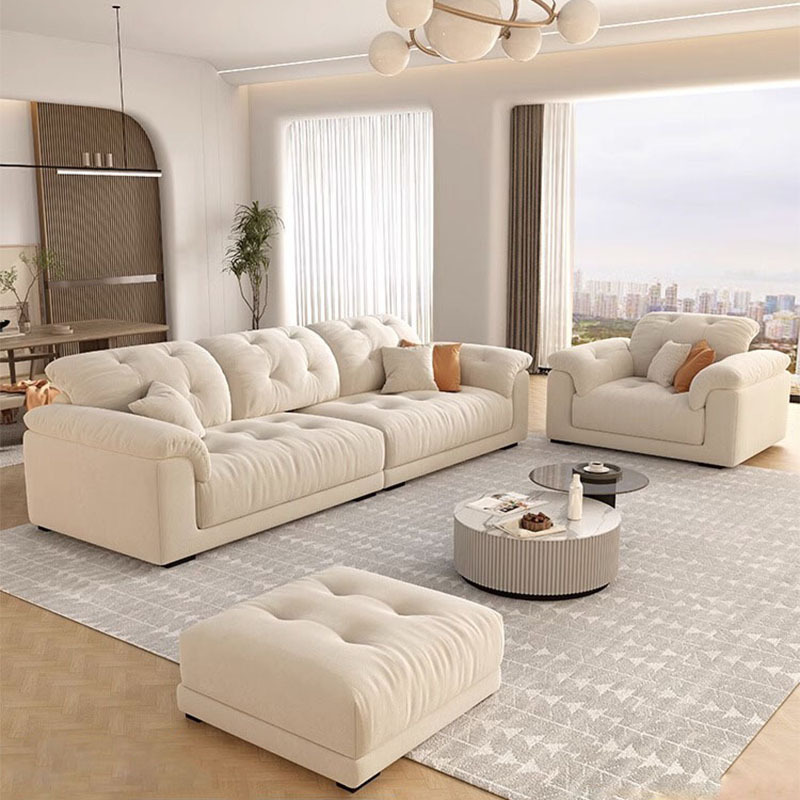 Cloud sofá gato agarra tela sala de estar pequeña casa línea directa red doble triple tecnología nórdica sofá de tela apartamento