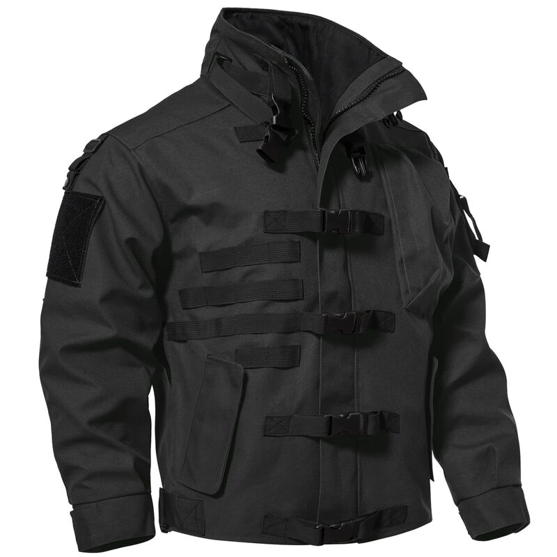 Outdoor Military-Style Tactical Jacket for Men, High-Performance Workwear Casual Wear