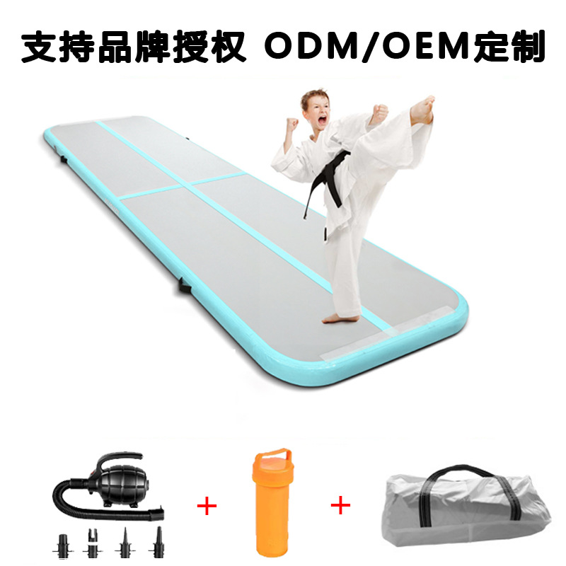 Factory Direct brushed air cushion taekwondo karate training Mat yoga mat fitness exercise inflatable gymnastics mat