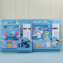 三丽鸥美乐蒂马克笔填色本组合套装史迪仔绘画本奖品diy涂画本