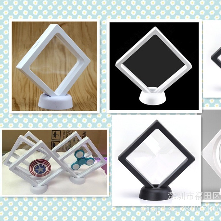 陀螺透明3d弹性薄膜悬浮盒悬浮 陀螺悬浮展示包装盒三页陀螺包装