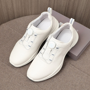 New business golf shoes men's studless casual sneakers men's low-top thick-soled non-slip wear-resistant genuine leather shoes