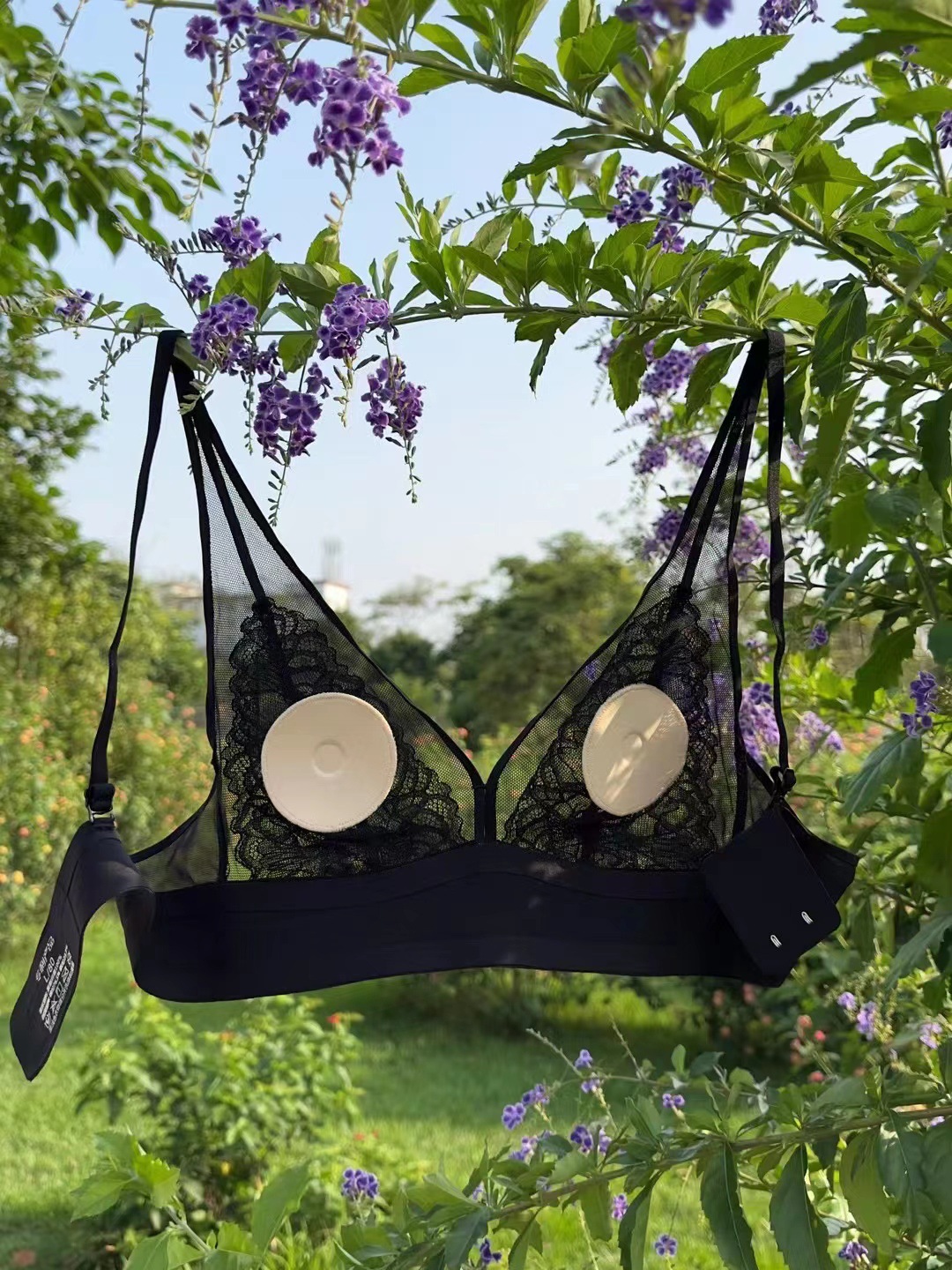 6859 ultra-Delgado puro deseo francés triángulo taza sexy encaje push up ropa interior traje de soporte superior sujetador ajustable