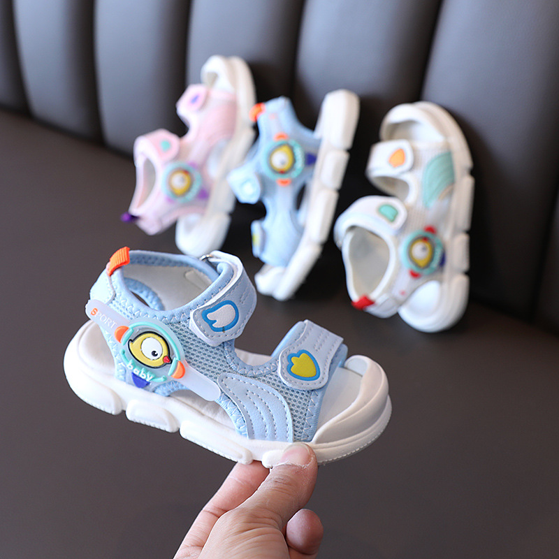 2020夏季款男童宝宝包头凉鞋女小童鞋子软底学步鞋儿童沙滩鞋批发|ms