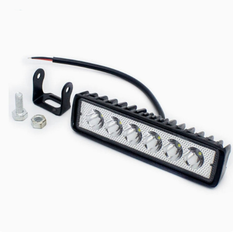 Cross-border bestseller: grille light, off-road lighting, car LED work light, 18W floodlight, linear roof spotlight