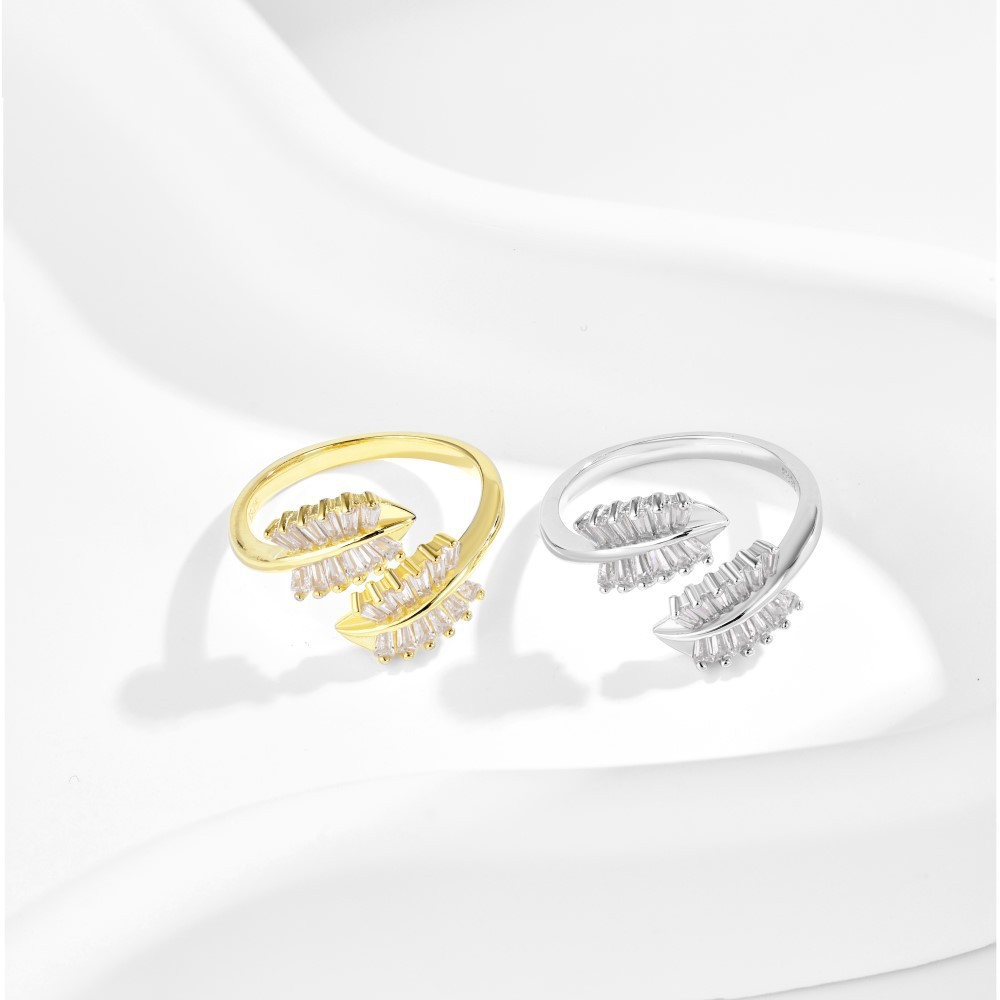 6g Weight Zircon Inlay Material Open Rings Classification Adjustable Ring Size 1 Piece Quantity Holiday, Daily Occasion 925 Sterling Silver Material Geometric Pattern Women's Gender Plating, Inlay Design Basic, Modern Style, Classic Style Style 925 Sterling Silver Zircon Geometric Open Rings 11