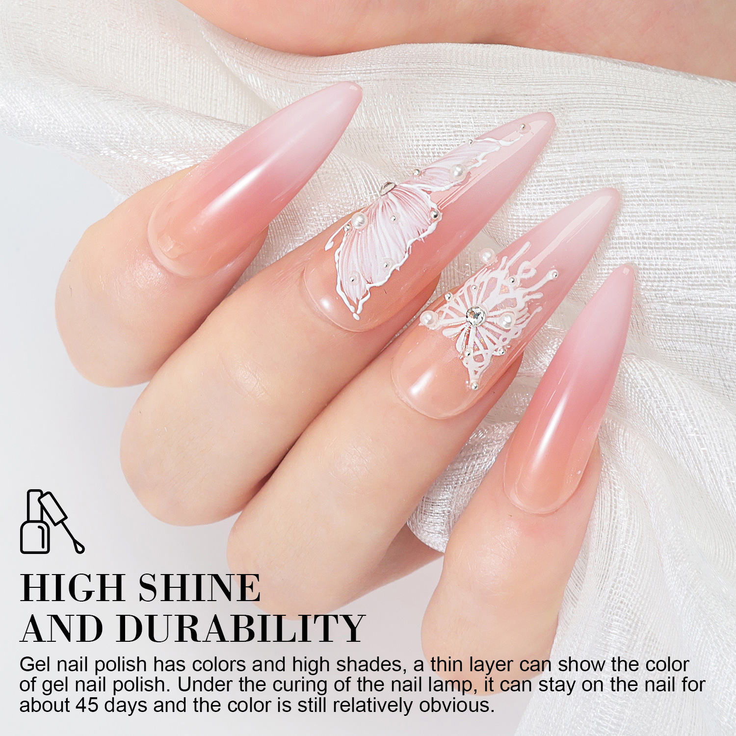 Juego de pegamento para esmalte de uñas LIMEGIRL juego completo de pegamento para esmalte de uñas de uñas nuevo de 120 colores