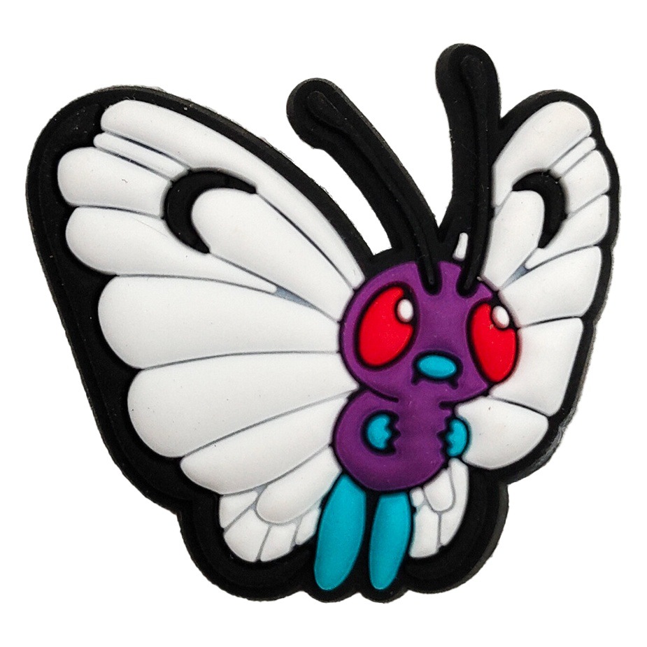 Baokemeng serie traje lindo agujero zapatos flor zapatos hebilla suave accesorios de dibujos animados zapatos hebilla decorativa al por mayor