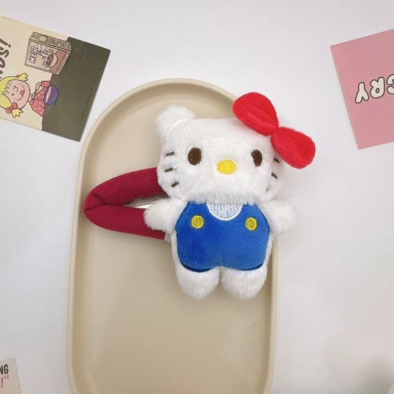 漫画人形ぬいぐるみレッサーパンダヘアピンサイドクリップ大型BBクリップヘアアクセサリーヘアピンメイクアップクリップぬいぐるみ|undefined