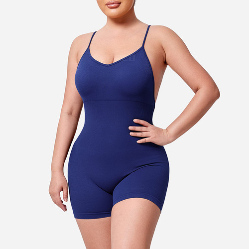 Women's Sexy Lolita Backless Bodysuit European and American Fashion Sports Tight-fitting High-waisted Hip-lifting Fitness Yoga Wear