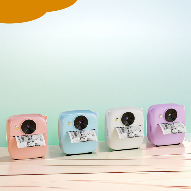 New Cross-Border Instant Camera for Children, High-Definition Digital Printing, Photo-Taking Integrated Toy Film