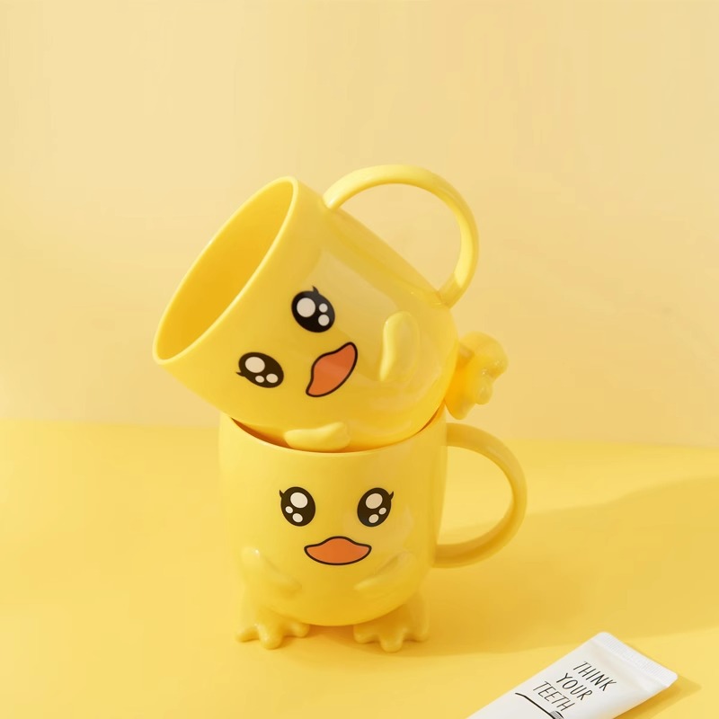 Bicchiere per risciacquo orale bambini con simpatico paperella_voghion.com