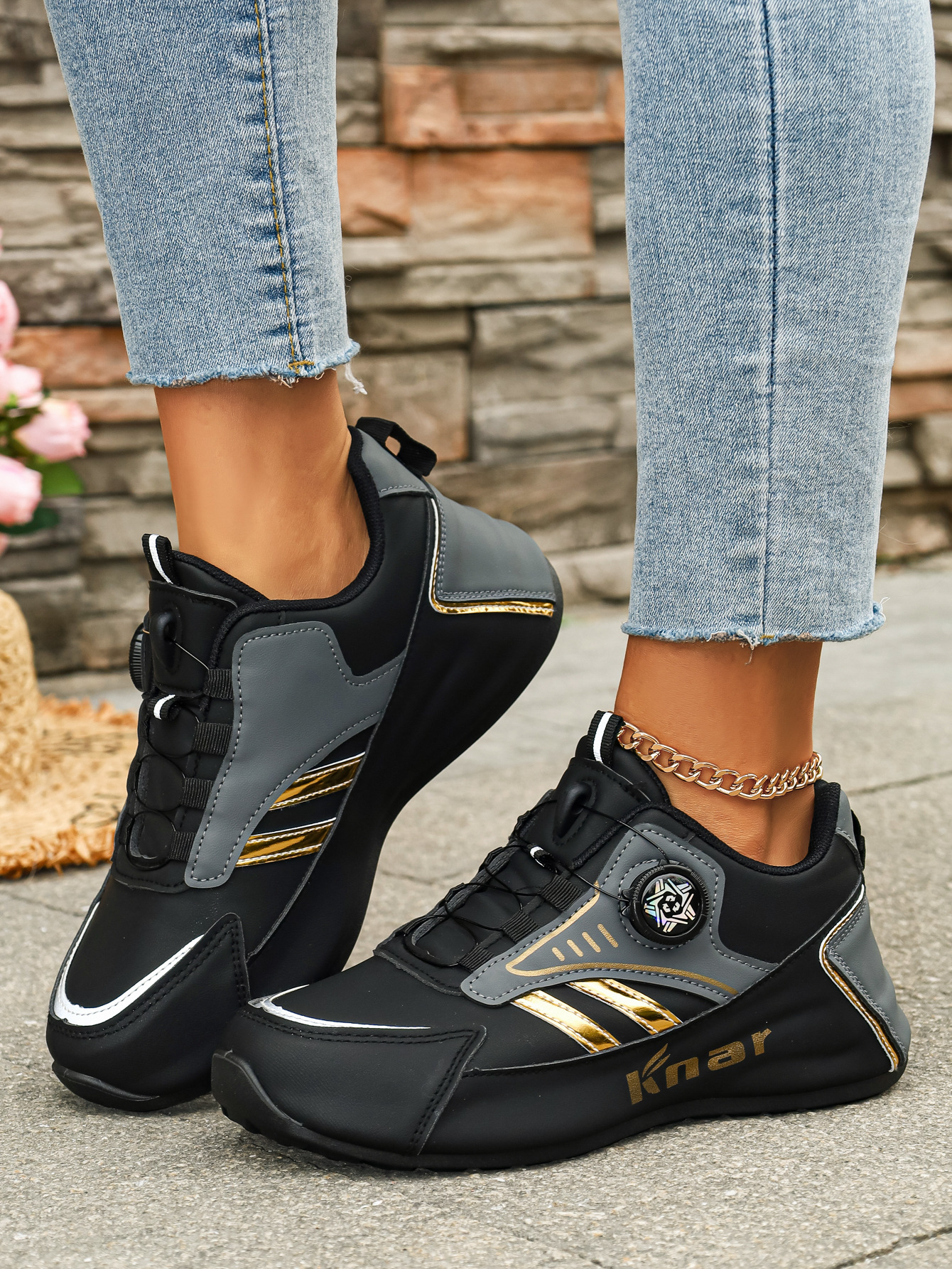 Plu-ize Women' Neaker, Fahionable Caual Low-top Outdoor Kateboard Hoe_vogvips.com