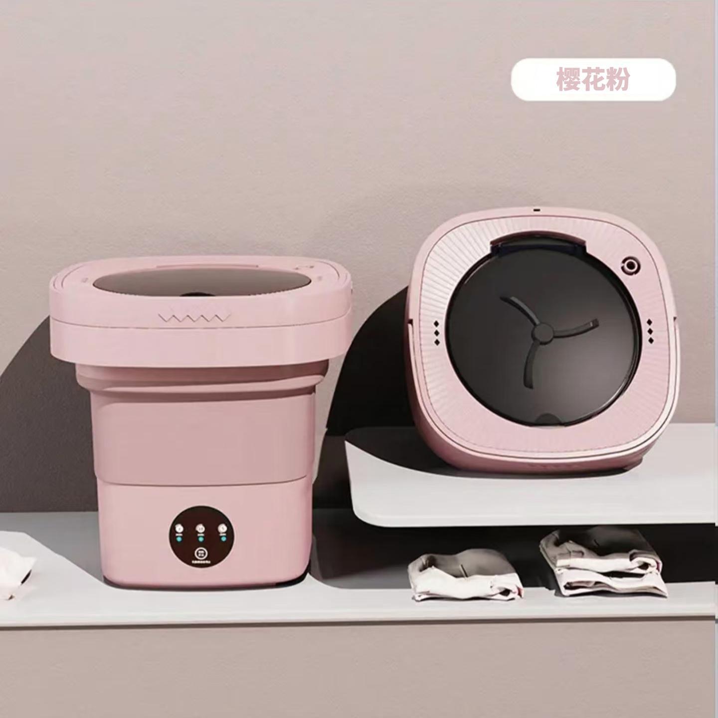 Lavadora Yangtze plegable mini luz azul dormitorio de estudiantes elución especial todo en uno calcetines de ropa interior para bebés completamente automáticos