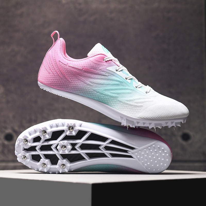 Zapatillas de Atletismo y Running para Jóvenes PU, Malla, Caucho Transpirable, Antideslizante para Maratón y Carrera