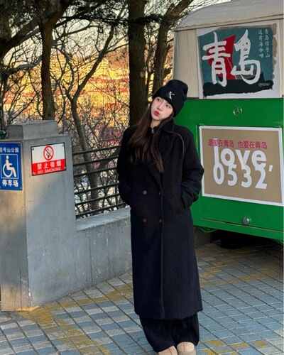 CK letter wool hat Couples fashion brand melon leather hat Women's handsome warm autumn and winter trend letter knitted hat