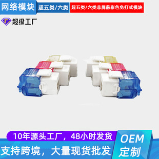 Direct Supply of New Cat5Ecat6 New 180-Degree Non-Shielded Color-Free Double-Open Network Module