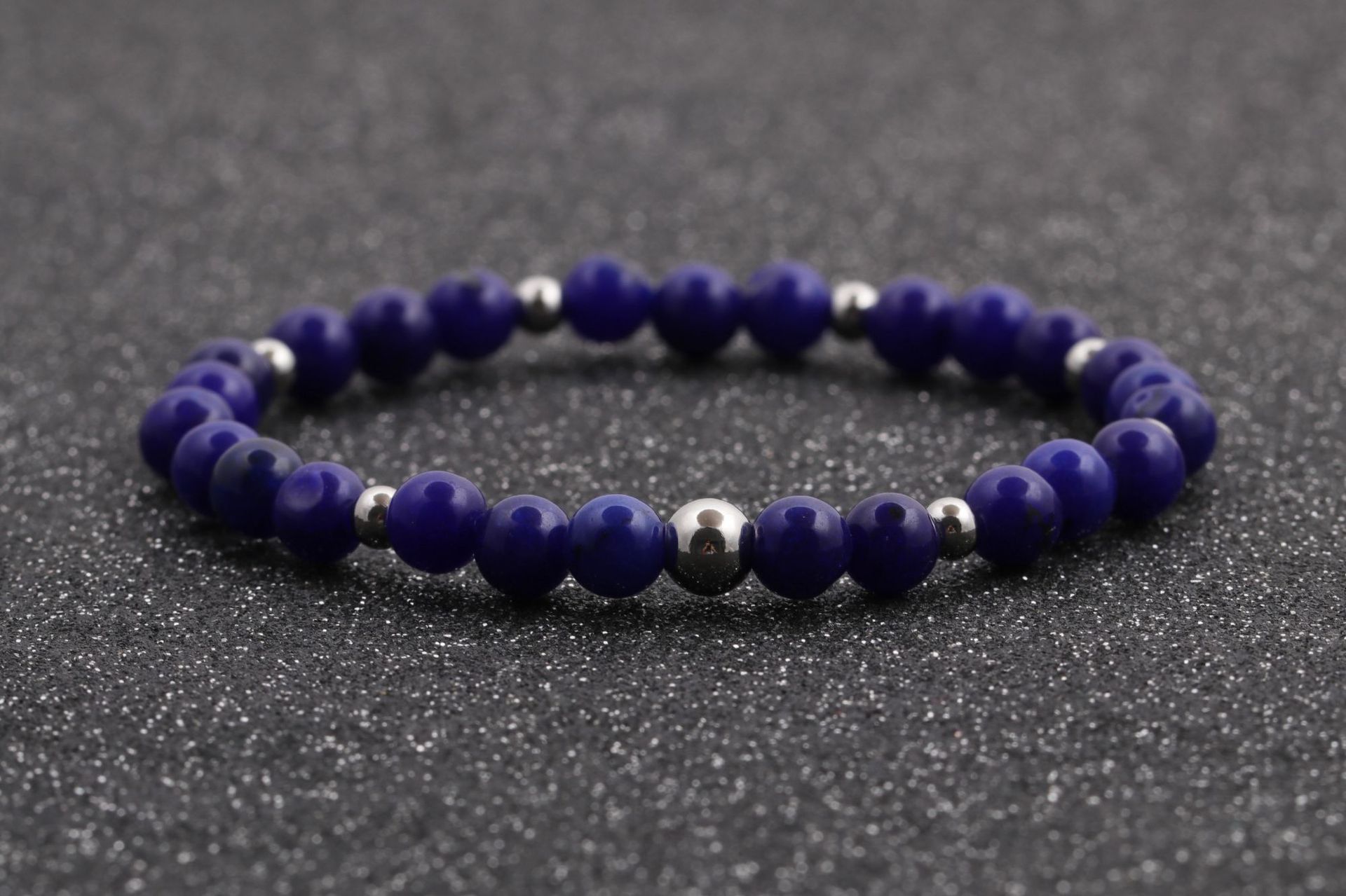 Europa y los Estados Unidos transfronterizos 6MM ojo de tigre ágata línea elástica cuentas pulseras pulseras granada brazalete de regalo para hombres y mujeres