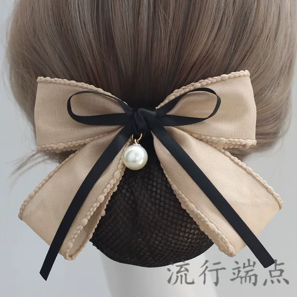 Hair Accessories for Women: Professional Hair Clips, Hair Nets for Office Work, Bank, Nurse, Flight Attendant, Bow Hair Nets, Work Hair Accessories