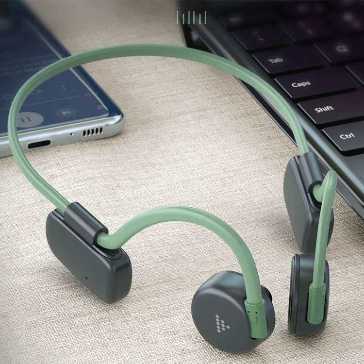 Новая BH528 костная проводная беспроводная Bluetooth-спортивная гарнитура, не вставляется в ухо, плавание, без наушников