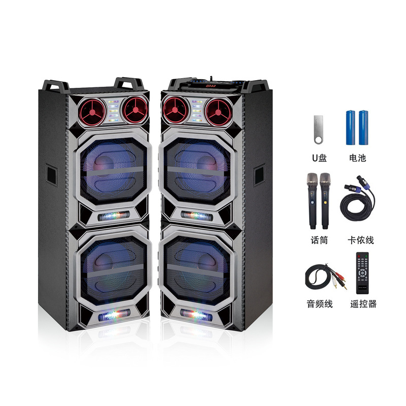 Qasheng 15inch アクティブ屋外パフォーマンスオーディオ 240W20A バッテリー講義と歌 U セグメントデュアルマイクオーディオ卸売|undefined