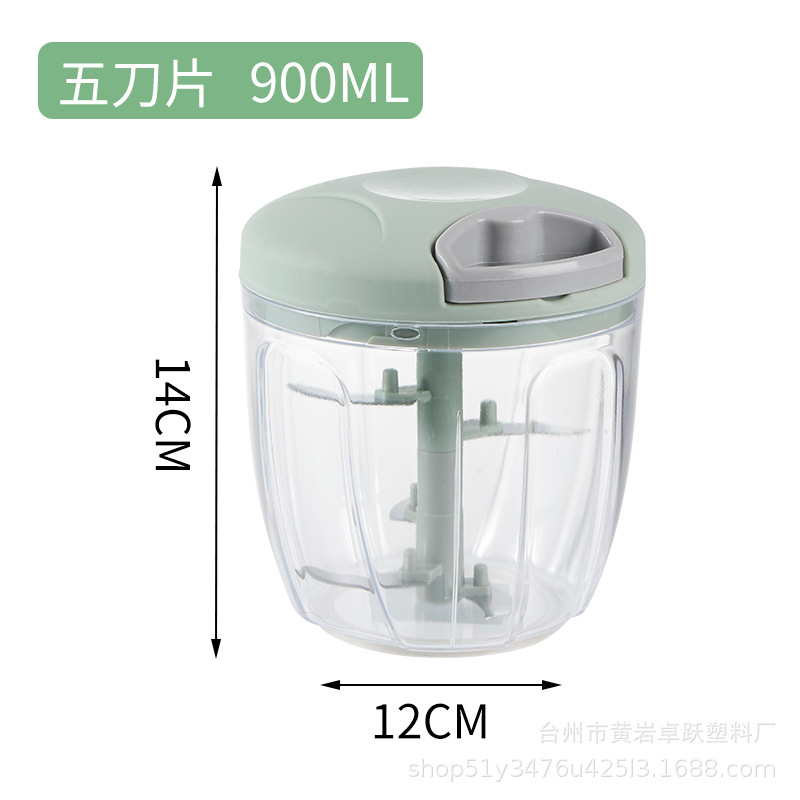 Máquina de camarones de mano amoladora de cuerda para el hogar amoladora de ajo manual de cocina cortador de verduras ajo trituradora de artefactos