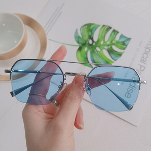 东海水晶太阳镜 加厚平板水晶石头眼镜 男女通用复古玻璃平光眼镜详情9