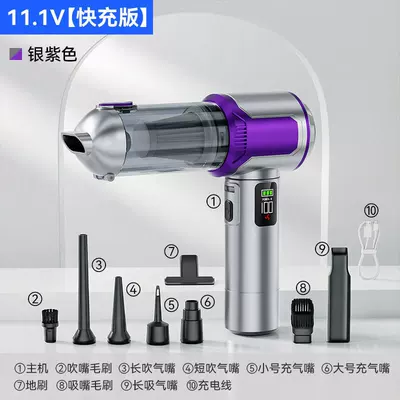Removal and Inflating All-In-One Digital, Tozsoranlar - 6708-silver-purpledigital-display-one-piece-inverted-ledfast-charge-version-17000pa