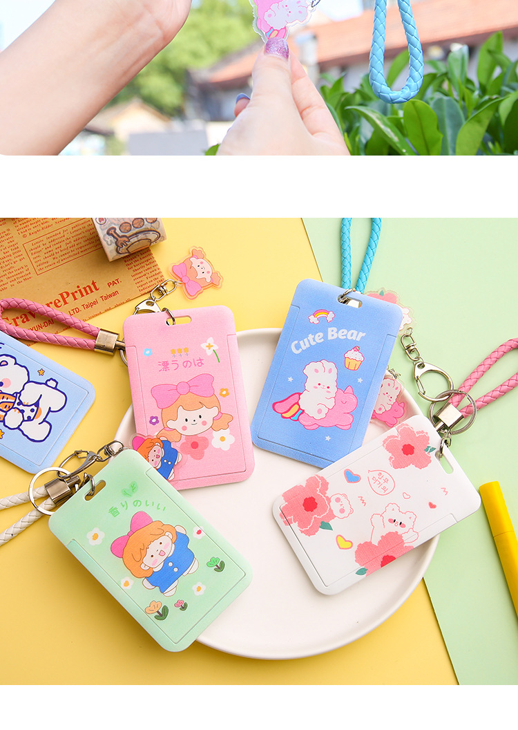 Nihaojewelry Cute Cartoon Sliding Cover Card Set Wholesale Accessories display picture 2