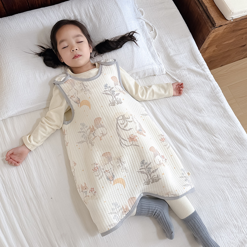 Children's Vest-Style Sleeping Bag for Babies, Spring and Autumn Sleep Belly Protector, Spring Season Baby Summer Thin Model, Suitable for All Seasons