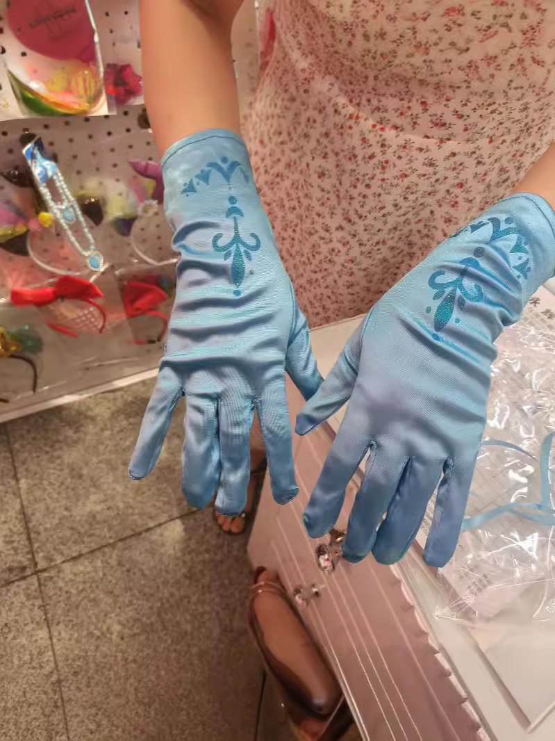 Niños Elsa varita mágica corona peluca trenzada juego de rol set de 4 piezas autorizado por Disney franquicia transfronteriza
