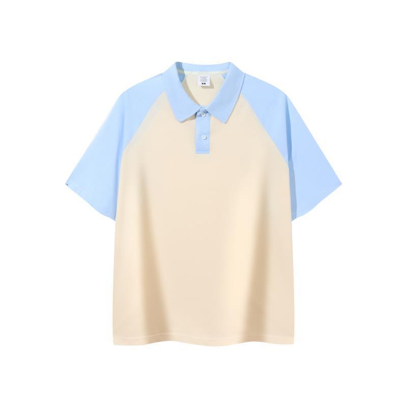 夏半袖poloシャツカスタム教育作業服幼稚園教師園服折り襟tシャツ工衣印ロゴ|undefined