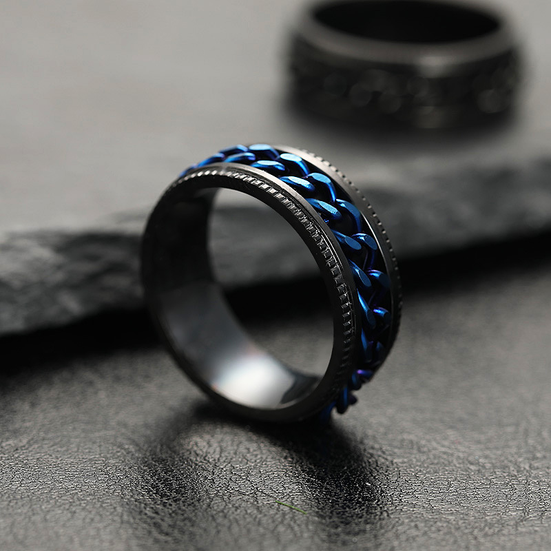 Casual Geometric Titanium Steel Plating Unisex Rings display picture 3