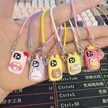 娃娃屋dollhouse迷你挂件三丽鸥卡通迷你小手机小熊挂脖配饰公仔