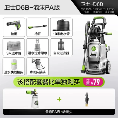 Greenfield Car Wash Machine, Courtyard Car washing machine - defender-d6b-foam-pa-suit