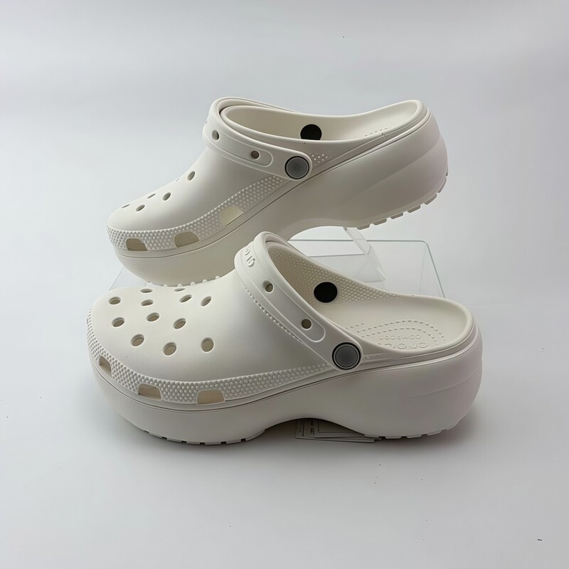 Crocs-style thick-soled height-increasing cloud clogs, breathable women's casual wedge outdoor beach sandals, factory wholesale