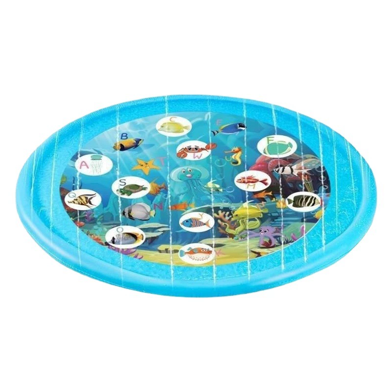 170 см Коврик для распыления воды для домашних животных бассейн ванна детская игрушка для игры в воду лужайка игрушка для распыления воды