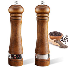 胡椒研磨器手动研磨瓶透明亚克力黑胡椒磨底座套装现磨调味瓶