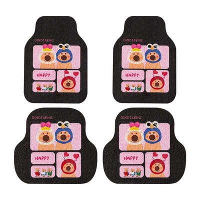 Universal Foot Pad – Foot Mats, Wire Rings, Non-Slip and - happy-loving-pepper-bear-complete-vehicle-50655050cm-wire-loop-four-piece-set
