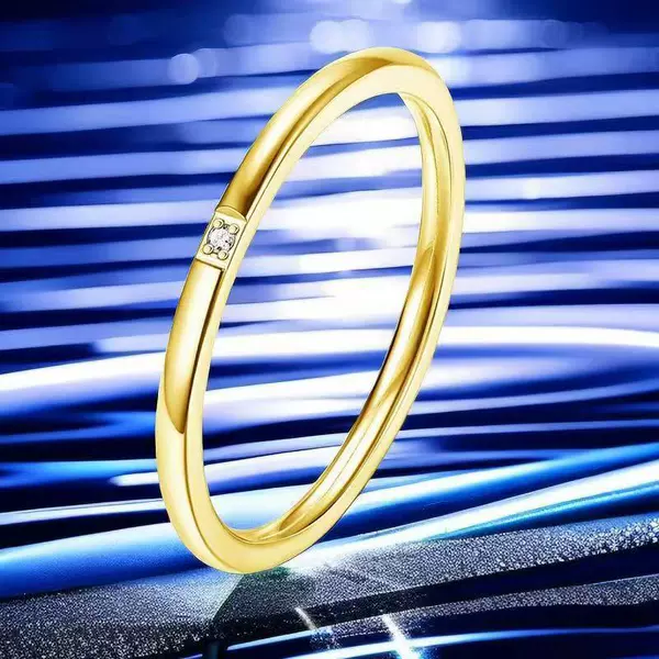 10-C-8 gold 1 diamond 1mm